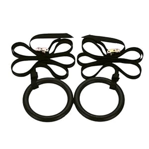 Pellor Olympic Gymnastic Rings Crossfit Gym For Upper Body Strength fitnessXzone And Bodyweight Excercising, Suspension Training - Taking your body to a new level of strength & endurance