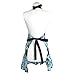 Flirty Aprons Women's Sadie Aqua Damask Apron