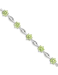 Sterling Silver Peridot Bracelet