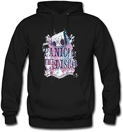 SILI89 Women Panic At The Disco Oversize Pullover Hoodie Medium Black