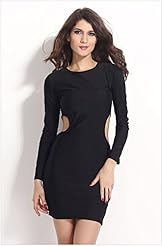 Girls Sexy Off the Shoulder Cutout Summer 2015 Bodycon Dress/Club Dress/Midi Dress 