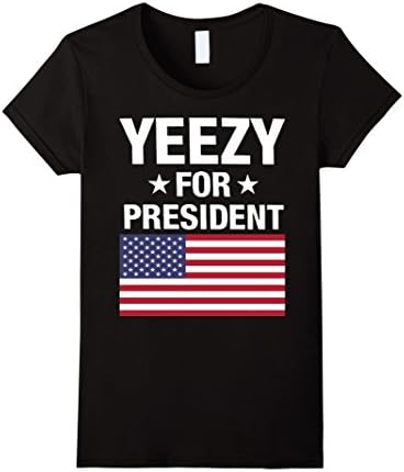 Women's Yeezy for president shirt Medium Black