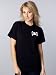 Vexcon Girl Logo Tee in Black - Skull and Crossbones Shirt As seen on Mary Bretherton - TV Show T-Shirts