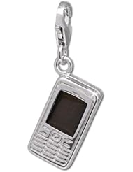 SilberDream Charm smartphone mobilephone, 925 Sterling Silver Charms Pendant with Lobster Clasp for Charms Bracelet, Necklace or Earring FC687