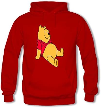 Youcshi Womens Winnie the Pooh Cotton Hoodie Small Red