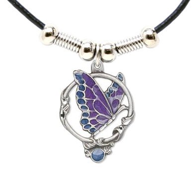 Earth Spirit Necklace - Butterfly in Flight - Earth Spirit Necklace