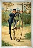 Christmas Card featuring early Bicycle - Vintage Mouse Mat