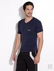 Fine Lycra Tee-Dark Blue-M