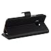 HTC One M9 Case, BUDDIBOX [Wallet Case] Premium PU Leather Wallet Case with [Kickstand] Card Holder and ID Slot for HTC One M9, (Black)