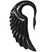 2 Gauge Buffalo Horn Swan Wing Hanger Plug
