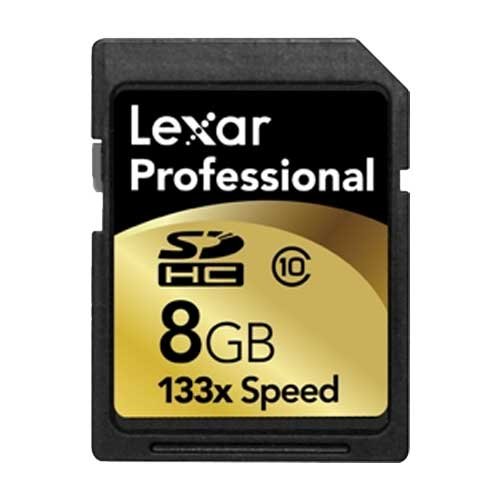Lexar Professional Series 8 GB 133x Class 10 SDHC Flash Memory Card SD8GB-133-381