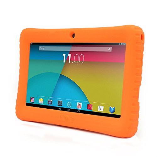 TabSuit® Soft Silicone Gel Rubber Case Cover for 7'' Dragon Touch Y88X/Y88, KingPad K70, NeuTab N7/ N7 Pro and more 7 inch tablets (Orange)