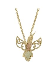 Black Hills Gold 10K Gold Hummingbird Necklace