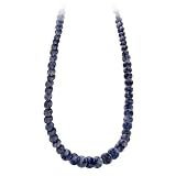 Wafer Necklace with Sterling Silver Clasp, 18"
