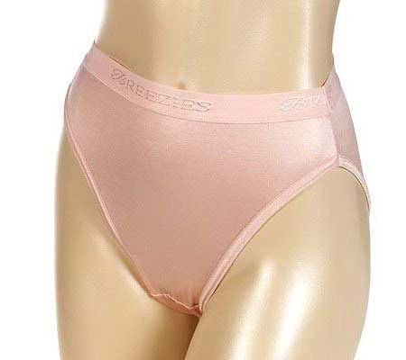 Click here to buy Breezies 3 Nylon Lycra Hi-cut Brief Panties W patented Ultimair Lining RETAIL VALUE $33.