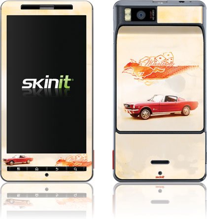 Skinit 1965 Red Mustang with Dice Vinyl Skin for Motorola Droid X