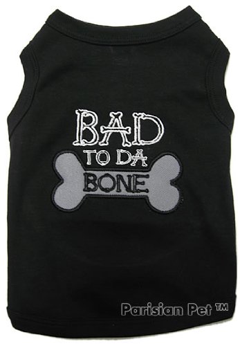 BAD TO DA BONE Dog T-Shirt - X-Small