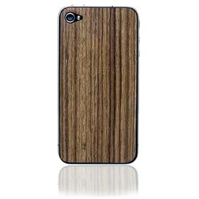 PATCHWORKS �yiPhone4/4S�Ή� �ؐ��X�L���z Natural Wood Skin for iPhone 4/4S- Teak Hair Line 1002B