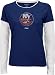 New York Islanders Women's Sequin Logo Long Sleeve Layered Tissue Tee