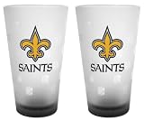 New Orleans Saints Frosted Pint Glass (16-Ounce, Set of 2)
