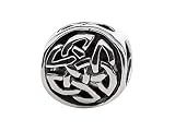 SilveRado(tm) MIB081 Sterling Silver Celtic Puzzle Knot Bead / Charm
