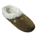 Private Label - Ladies Mule Slipper, Brown, White