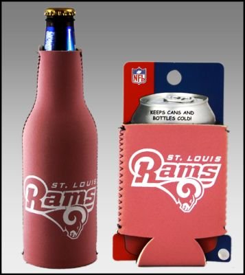 SET OF 2 ST LOUIS RAMS PINK WOMENS KOOZIE COOZIE