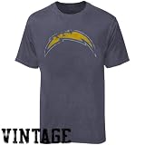 San Diego Chargers Heather Blue First Rounder Vintage T-shirt