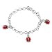 Sterling Silver Red Lady Bug Baby Bracelet