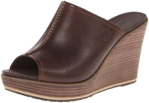 Timberland Women's Danforth Wedge Sandal,Brown,8.5 W US