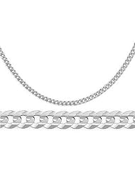 Cuban Curb Chain 14K White Gold Necklace Solid Link 2.4mm