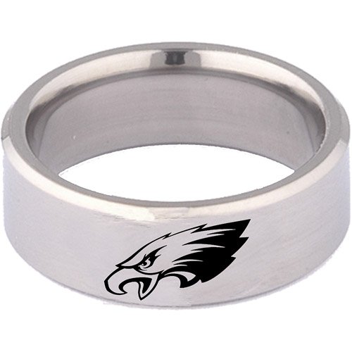 Team Titanium Philadelphia Eagles 8mm Titanium Ring 11