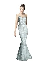 Mermaid Sweetheart  Crystal Beaded Wedding Dress  With Pearls