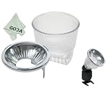 Clear P4 Professional Lambency Flash diffuser for CANON 580 430EZ SONY HVL-F32X VIVITAR 730-AF-PK Flashes + Super Silver Dome Cover Lambency Flash Diffuser Deluxe +1 Ultra Fine Microfiber Cleaning Cloth GOJA Logo