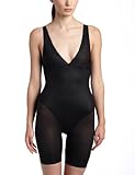 Flexees Women's Weightless Power Everyday Slimming Onesie, Black, Large