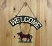 HANGING STEEL WELCOME HORSE