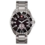 Swiss Military Hanowa Men's 06-5095-04-007 Sealander 316L Stainless Steel Black Dial Watch