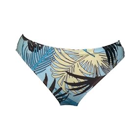 Buy Anne Cole Blue Palm Leaf Swimsuit Bottoms XL by Anne Cole