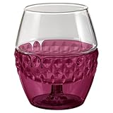 ハリオ ホットドリンクグラス 260ml  透明レッド HDG-260-TR