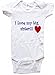 I LOVE MY BIG SISTER - White, Blue or Pink Baby One Piece Bodysuit