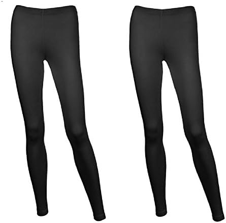 F.G.R Apparel Cotton Spandex Full length Leggings (X-Large, Black)