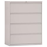 Alera Products - Alera - Four-Drawer Lateral File Cabinet, 42w x 19-1/4d x 54h, Light Gray - Sold As 1 Each - 19 1/4
