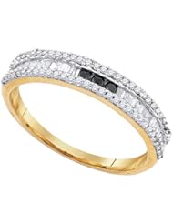 0.41CTW-DIA BLACK DIAMOND BAND