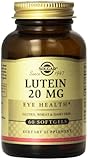 Solgar Lutein Softgels, 20 mg, 60 Count