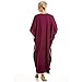Camille Womens Ladies Embroidered Long Length Navy Blue Kaftan Loungewear One Size