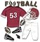 EK Success SPJB068 Jolee's Boutique Football Dimensional Stickers