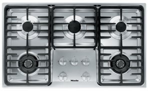 Miele : KM3475LP 36 Stainless Steel Gas Cooktop