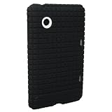 Snugg HTC Flyer Case Cover - Squared Skinny Fit Protective Case Cover in Black