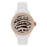 Toy Watch Women's TZ52148WHRG Zebra Diamond Collection Watch