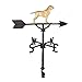 Montague Metal Products 32-Inch Weathervane with Gold Retriever Ornament